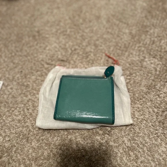 Genuine Teal Coach Leather Wallet - Picture 2 of 4